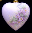 Violet Heart Ornament